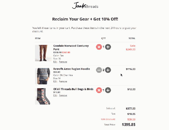 interactive email boomtrain